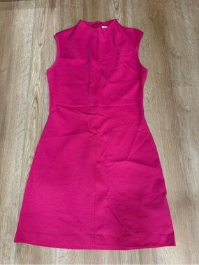 COS Slim-Fit Mock-Neck Mini Dress